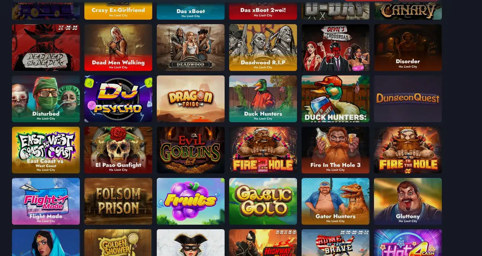 Турнирная таблица Vulkan Platinum casino
